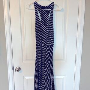 Striped midlength sundress